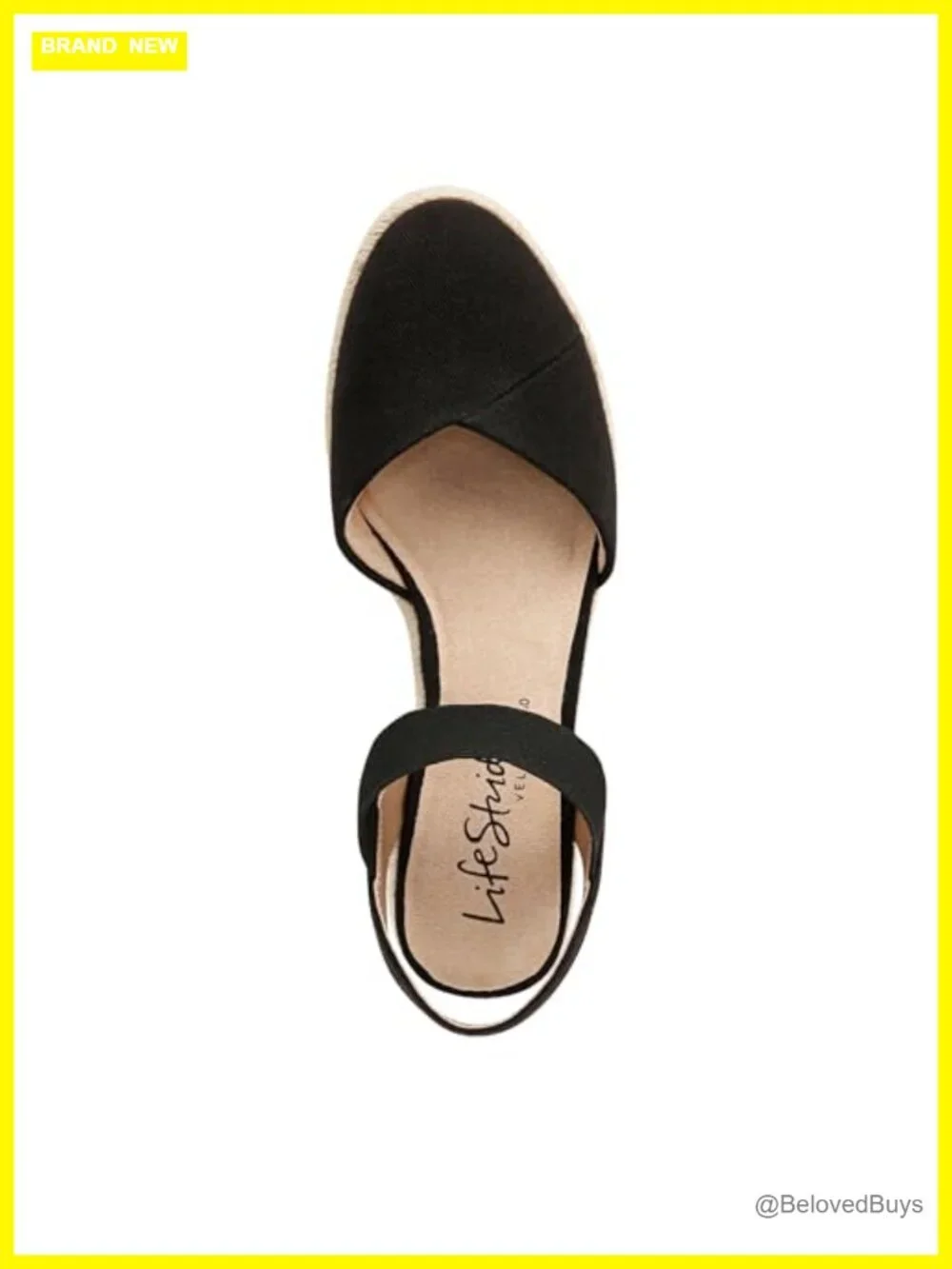 LifeStride Espadrille Wedge Sandals with Cushioned Insole & Ankle Strap
